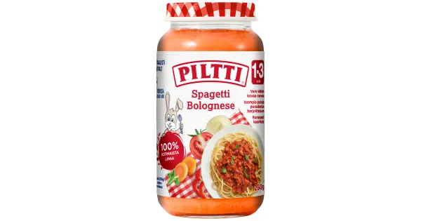 Piltti spaghetti bolognese lastele alates 15-elukuust, 250 g
