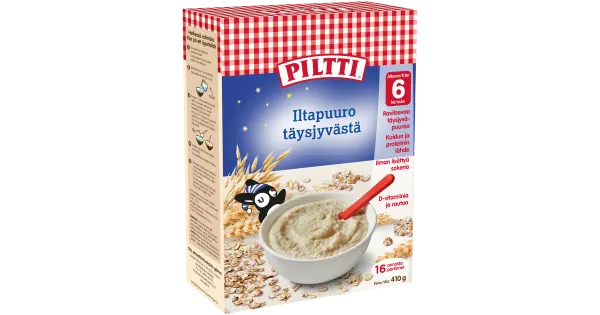 Piltti täisteraviljast õhtupuder, 6k, 410 g