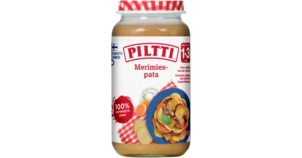 Piltti väikese meremehe hautis lastetoit 250 g, alates 15-elukuust