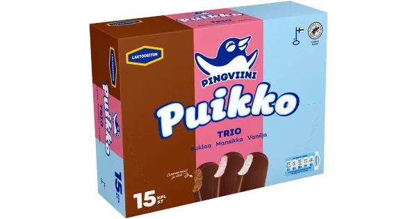 Pingviini Jäätise Multipakk trio Laktoosivaba 15x32 g