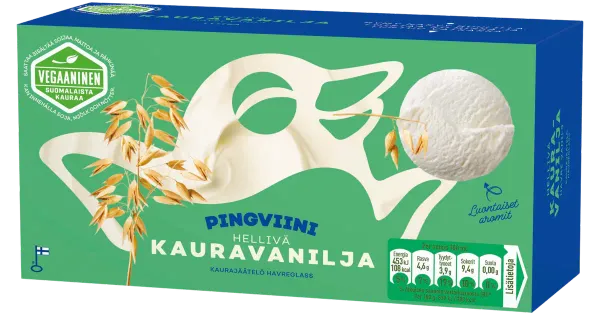 Pingviini Kaera-Vanillijäätis 1 L Vegan