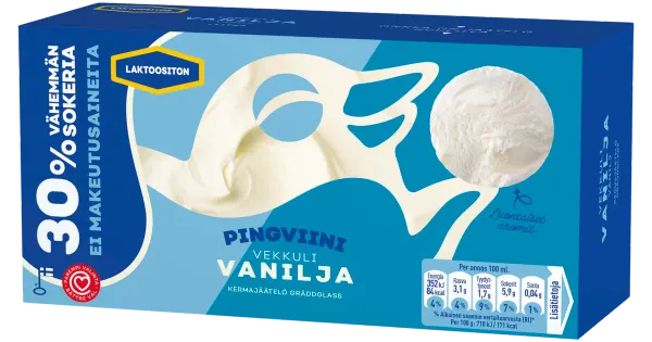 Pingviini Vanilje Jäätis 490 G/1 l