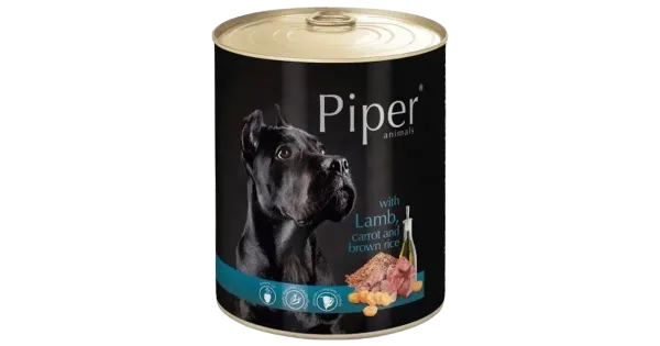 Piper konserv koertele lambaliha, porgandi ja pruuni riisiga 400g