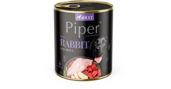 PIPER konserv küülikuliha ja õunaga 800g