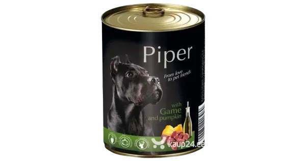Piper märgtoit koertele ulukiliha ja kõrvitsaga 400g