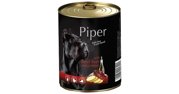 Piper märgtoit koertele veise maksa ja kartuliga 400g