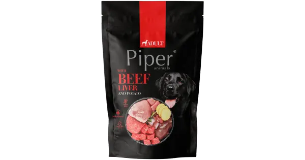 Piper märgtoit koertele veise maksa ja kartuliga 500g