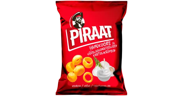 Piraat krõpsud hapukoore ja küüslauguga 150 g