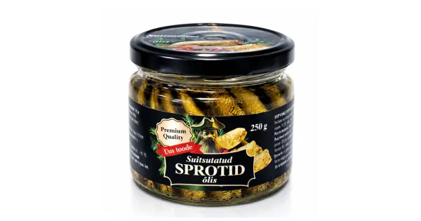 Pirate barbarossa`s gold sprotid õlis 250g  eo