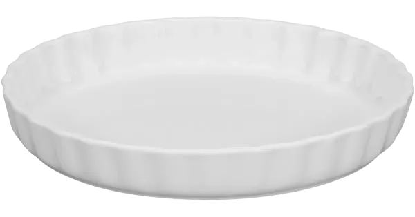 Pirukavorm 26 cm, valge keraamika