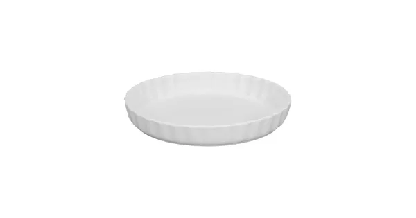 Pirukavorm 28 cm, valge keraamika