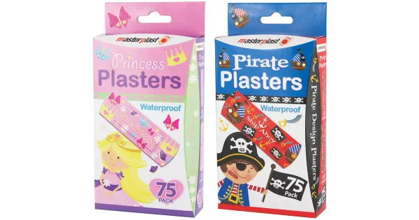 Plaastrid Masterplast Pirate&Princess veekindlad 75tk