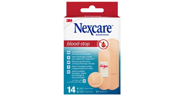 Plaastrid Nexcare verejooksu peatavad 14tk