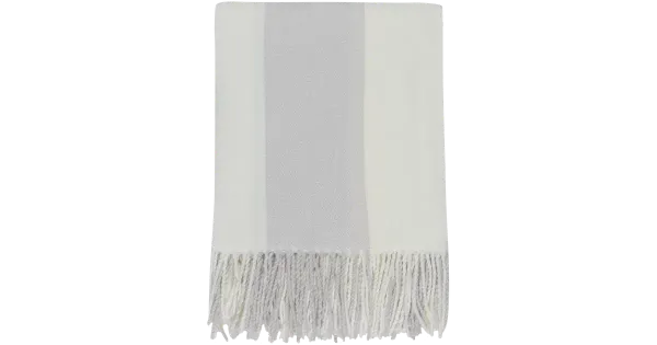 Pleed triip 130x170 hall/valge
