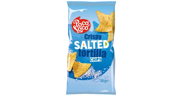 Poco Loco naturaalsed soolatud maisichipsid 200g