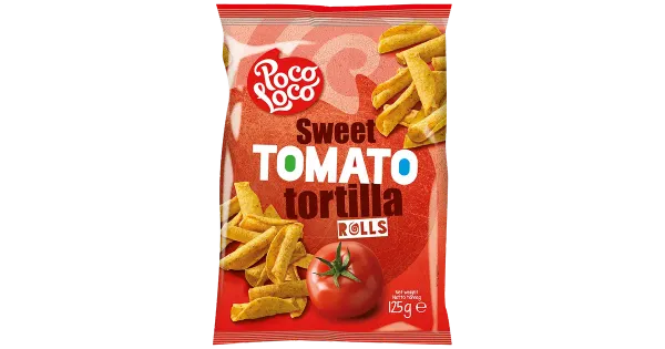Poco Loco Rolls maisisnäkk tomatimaitseline 125 g