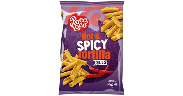 Poco Loco Rolls maisisnäkk vürtsikas 125 g