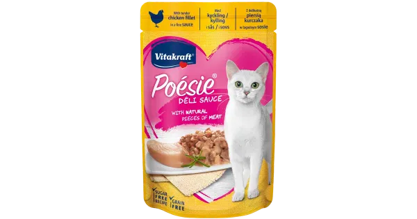 Poésie täissööt kassidele kanalihaga kastmes 85g