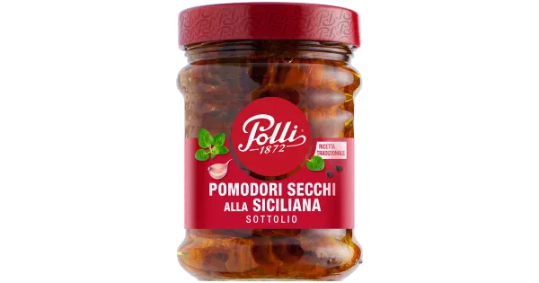 Polli päikesekuivatatud sitsiilia tomatid päevalilleõlis 285g