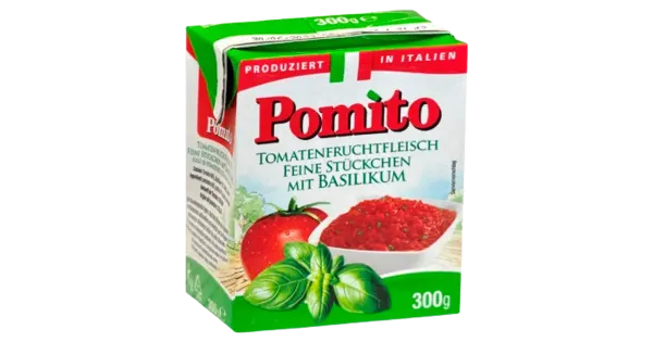 Pomito pomi purustatud tomat&basiilik 300g