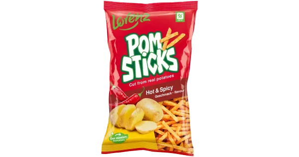 Pomsticks kartulisnäkid tšilliga