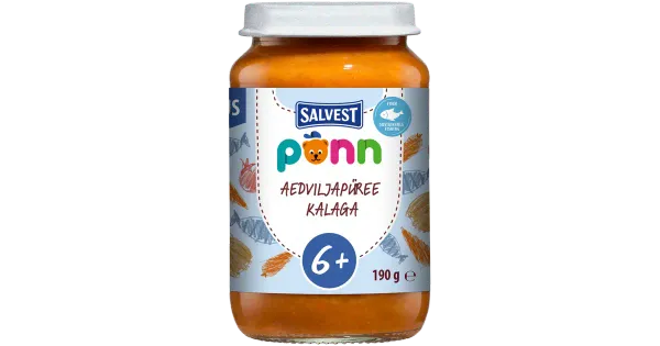 Põnn Aedviljapüree kalaga 190 g, alates 6-elukuust