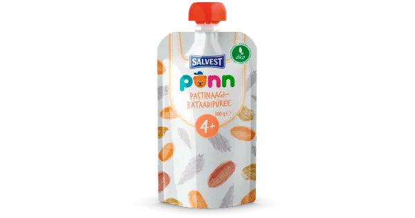 Ökoloogiline Pastinaagi-bataadipüree PÕNN, 100g, 4+, ÖKO, EE-ÖKO-03