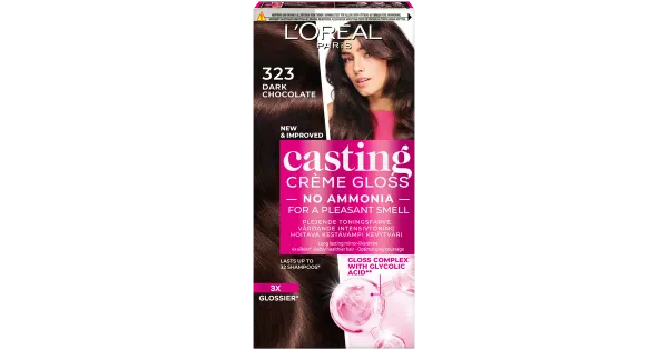Poolpüsivärv Loreal Casting Creme Gloss 323 Dark Chocolate