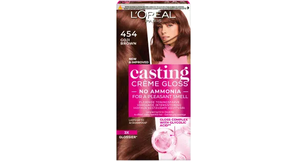 Poolpüsivärv Loreal Casting Creme Gloss 454 Goji Brown