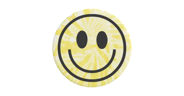 Popgrip tie dye smiley