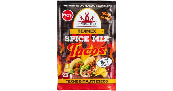 Poppamies tex-mex tuline vürtsisegu takodele 23 g