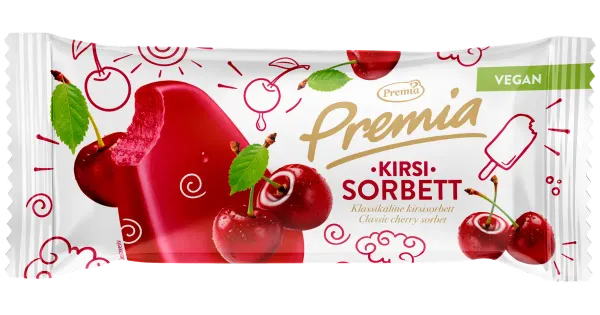 Premia Kirsisorbett 73g/80 ml
