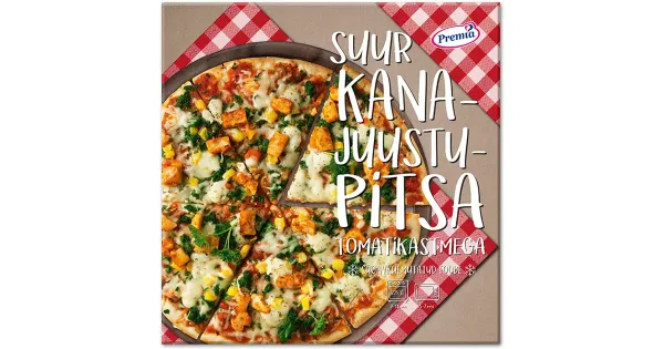Premia Suur Kana-Juustu Pitsa Tomatikastmega 355 g