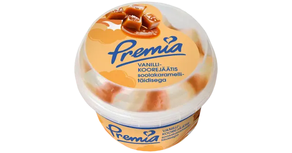 Premia Vanilli-Koorejäätis Soolakaramellitäidisega 250 G/0,5 l