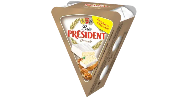President Brie valgehallitusjuust pähklitega, 125 g
