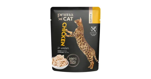 Prima Cat täissööt kassidele kanaga, 50 g
