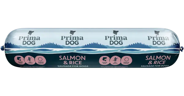 Prima Dog koeravorst lõhe ja riisiga 800g