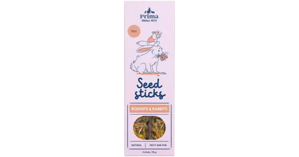 Prima Small Pets Seemnebatoonid pähklitega lindudele 2tk 115g