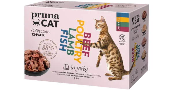 Primacat Classic kassitoiduvalik tarretises 12x85g