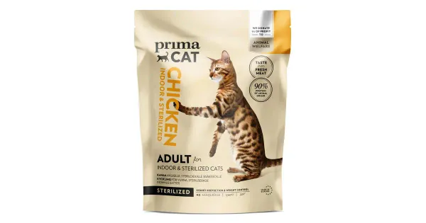 PrimaCat täissööt steriliseeritud toakassidele kanalihaga, 1,4 kg