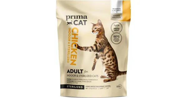 PrimaCat täissööt steriliseeritud toakassidele kanalihaga, 400 g