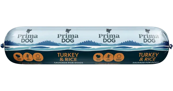 Primadog vorst koertele kalkun-riis, 800g