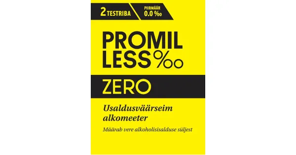 Promilless zero usaldusväärseim alkomeeter