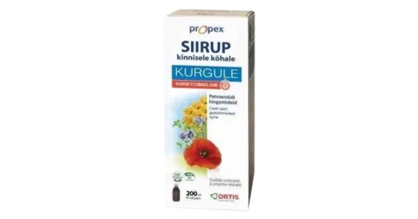 Propex rahustav siirup kurgule kinnisele köhale 150ml