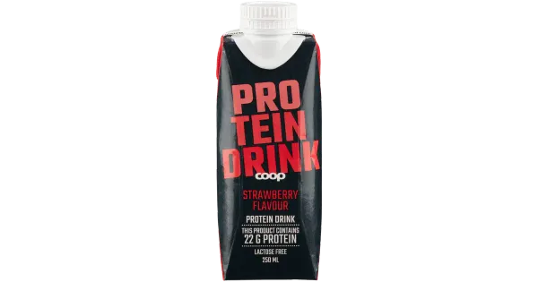 Coop Proteiinijook maasikamaitseline, 250 ml