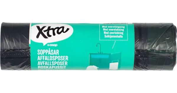 Prügikotid nööriga 20l 20tk