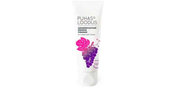 Puhas Loodus öökreem vananemisvastane viinamari 75ml