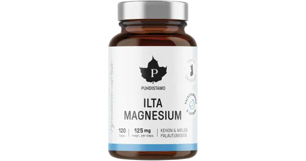 Puhdistamo magneesiumi tabletid 120 tk, õhtuks