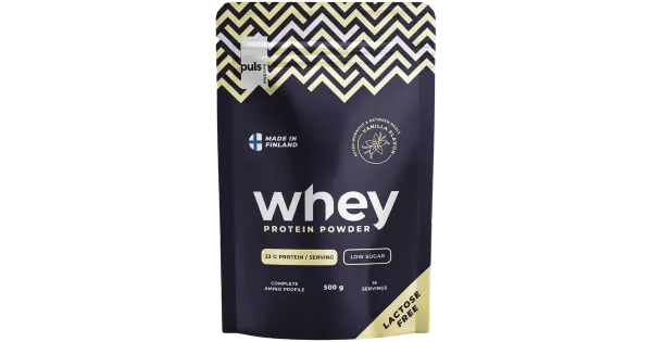 PULS WHEY proteiinipulber, laktoosivaba, Vanilje 500 g