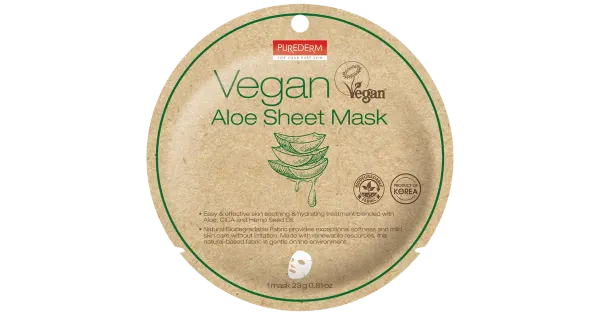 Purederm kangasmask vegan aloe